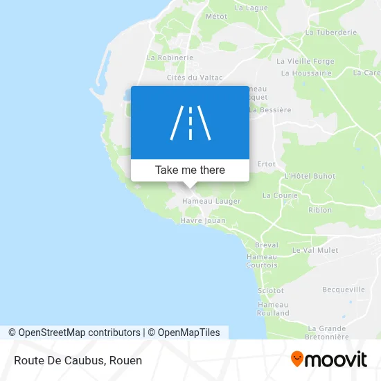 Route De Caubus map