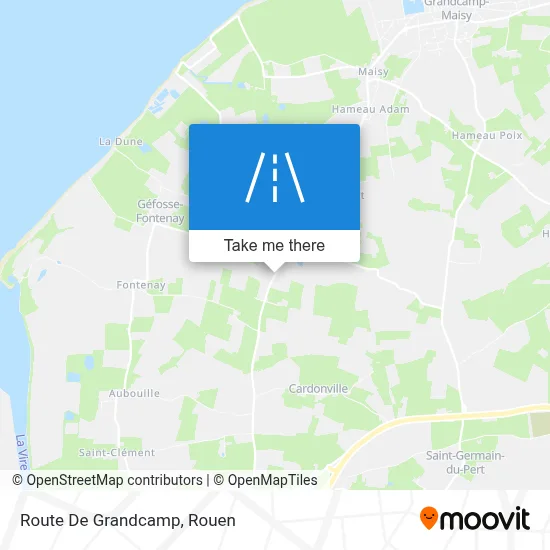 Route De Grandcamp map