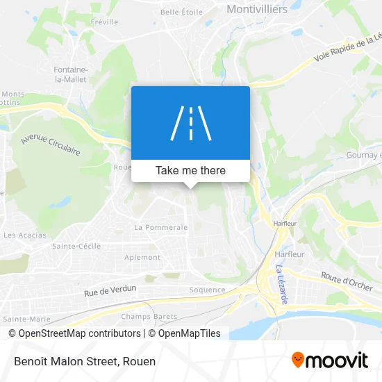 Mapa Rue Benoît Malon