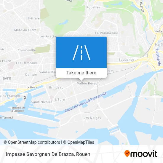 Impasse Savorgnan De Brazza map