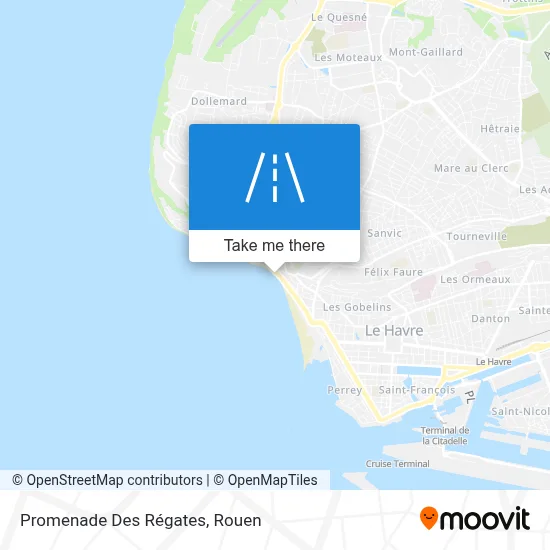 Promenade Des Régates map