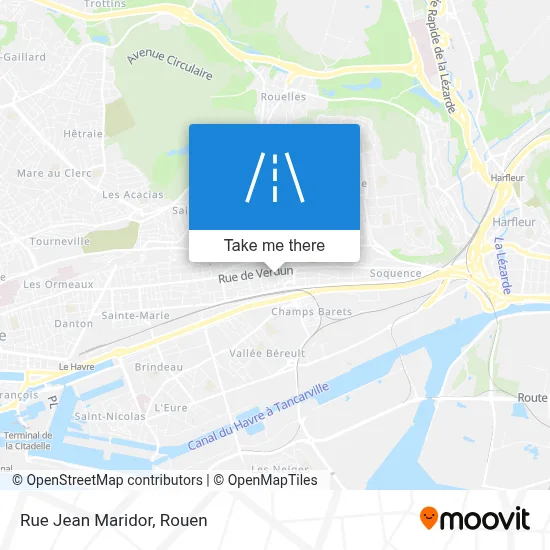 Rue Jean Maridor map