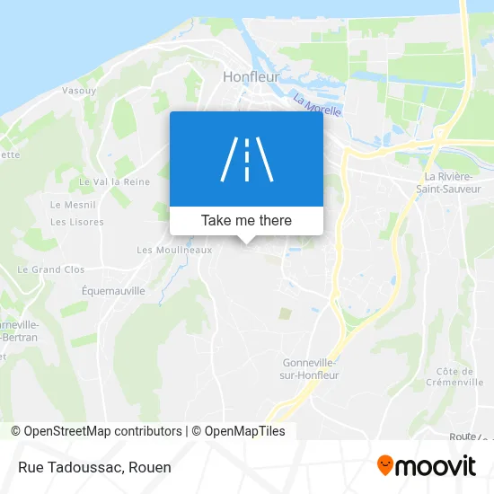 Mapa Rue Tadoussac