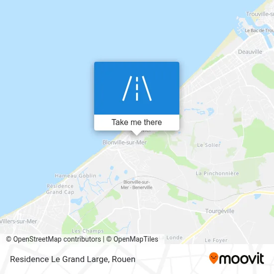 Residence Le Grand Large map