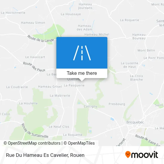 Mapa Rue Du Hameau Es Cavelier