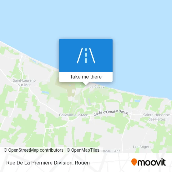 Rue De La Première Division map