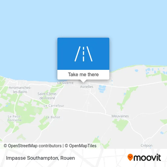 Impasse Southampton map