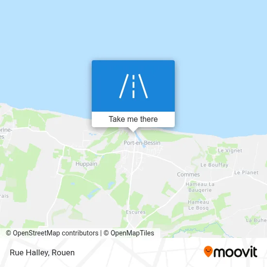 Rue Halley map