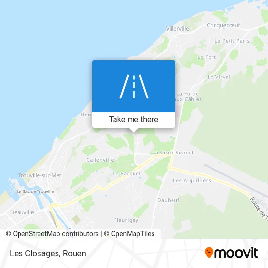 Les Closages map