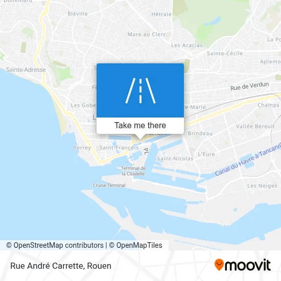 Rue André Carrette map
