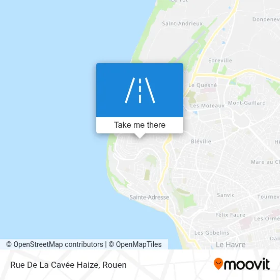 Rue De La Cavée Haize map