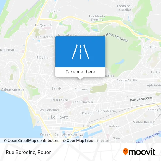 Rue Borodine map