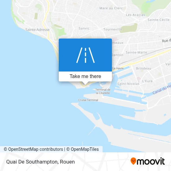 Quai De Southampton map
