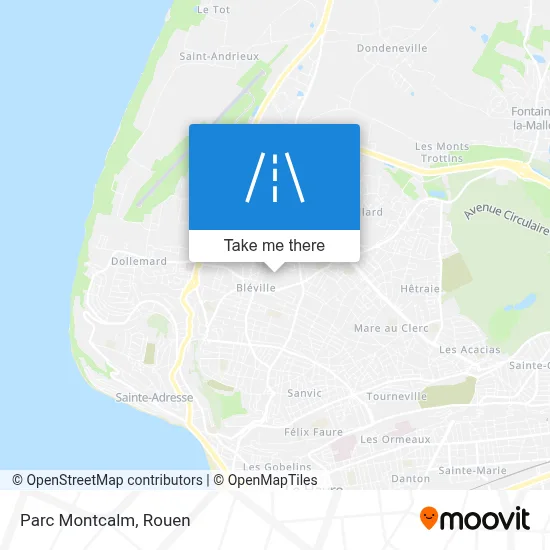 Parc Montcalm map