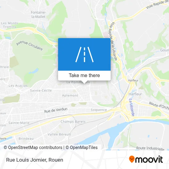 Rue Louis Jomier map
