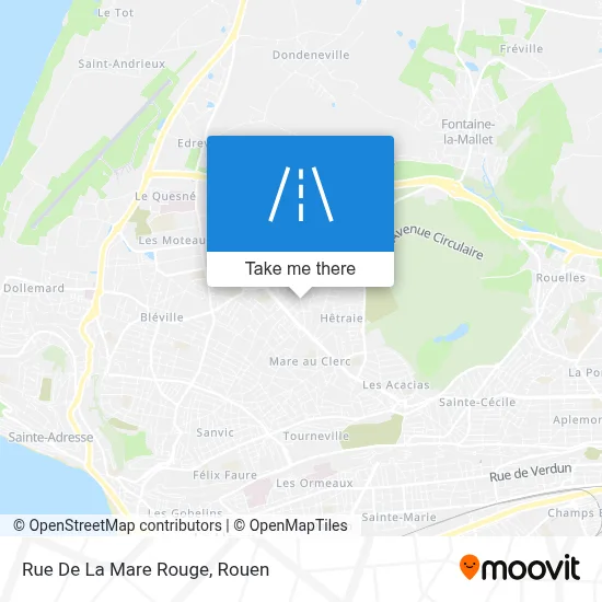 Mapa Rue De La Mare Rouge
