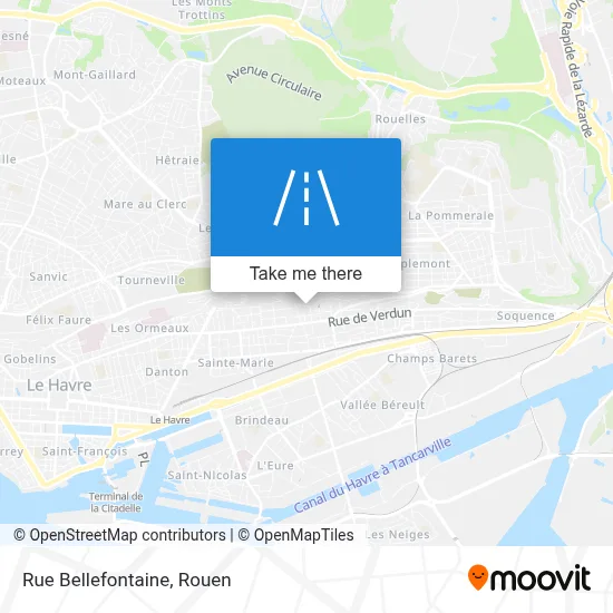 Rue Bellefontaine map