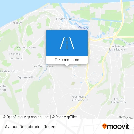 Mapa Avenue Du Labrador