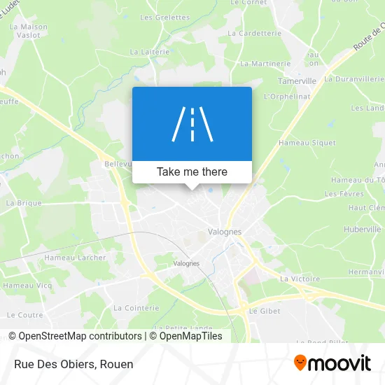 Rue Des Obiers map