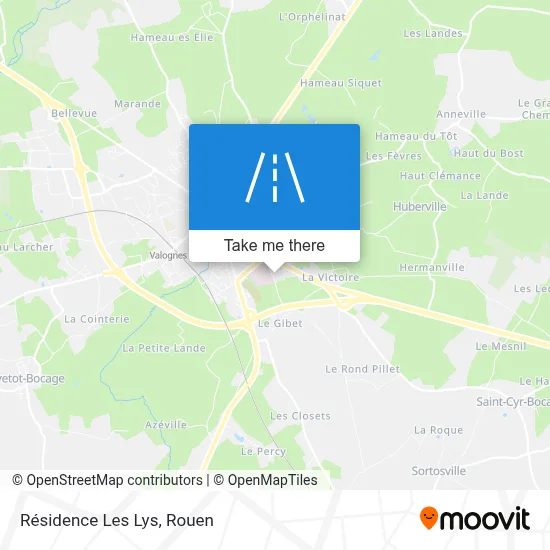Résidence Les Lys map