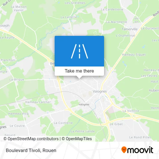Boulevard Tivoli map