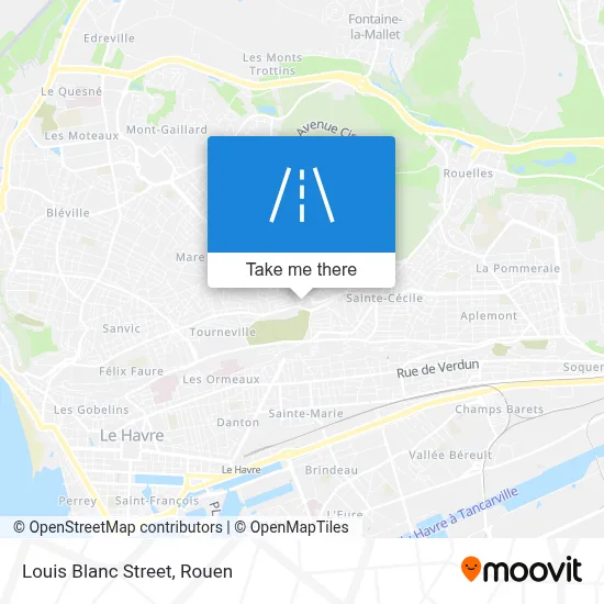 Rue Louis Blanc map
