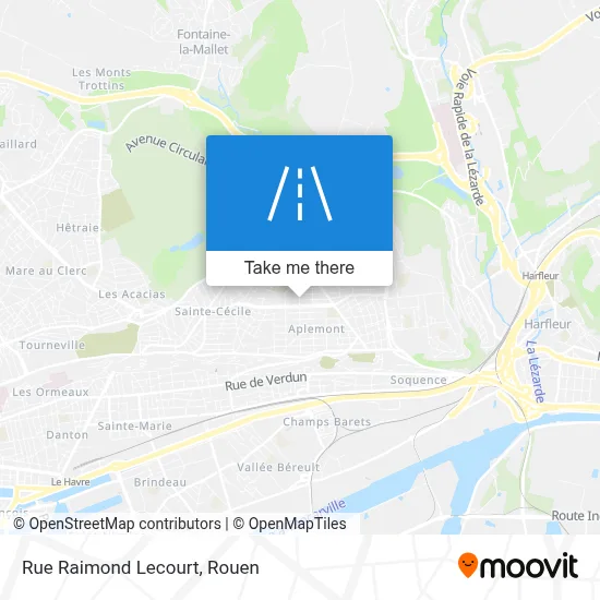 Rue Raimond Lecourt map