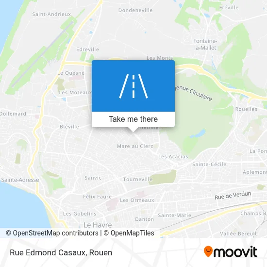 Mapa Rue Edmond Casaux