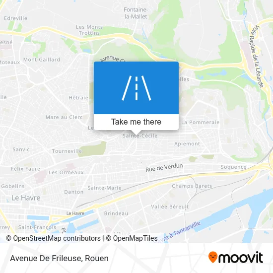 Avenue De Frileuse map