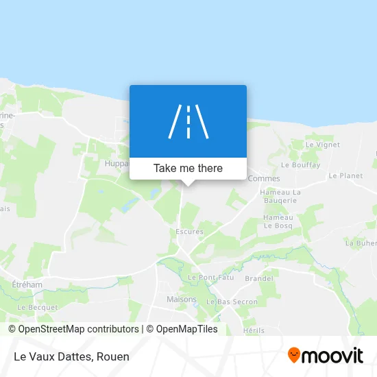 Le Vaux Dattes map
