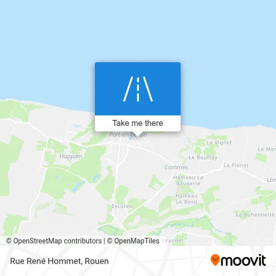 Mapa Rue René Hommet