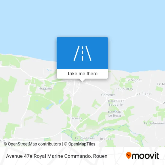 Avenue 47e Royal Marine Commando map