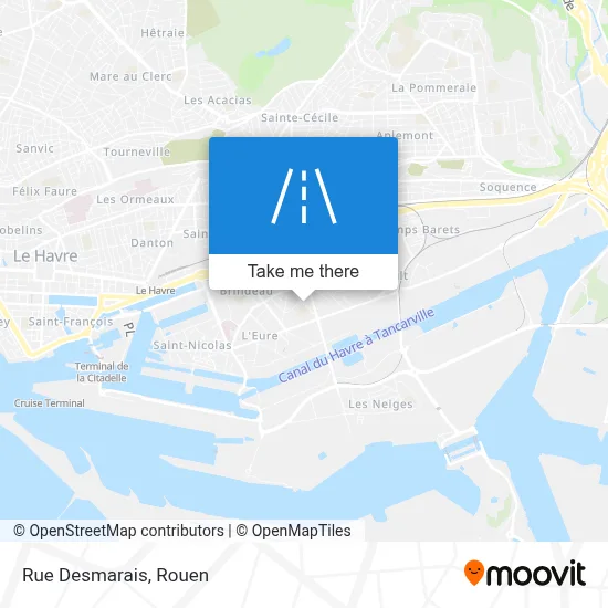 Rue Desmarais map