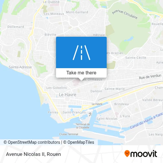 Avenue Nicolas II map