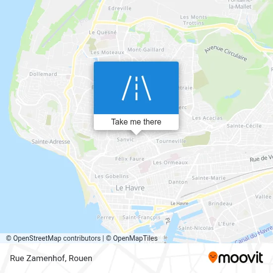 Rue Zamenhof map