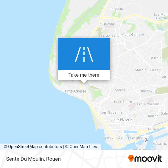 Sente Du Moulin map