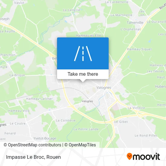 Impasse Le Broc map