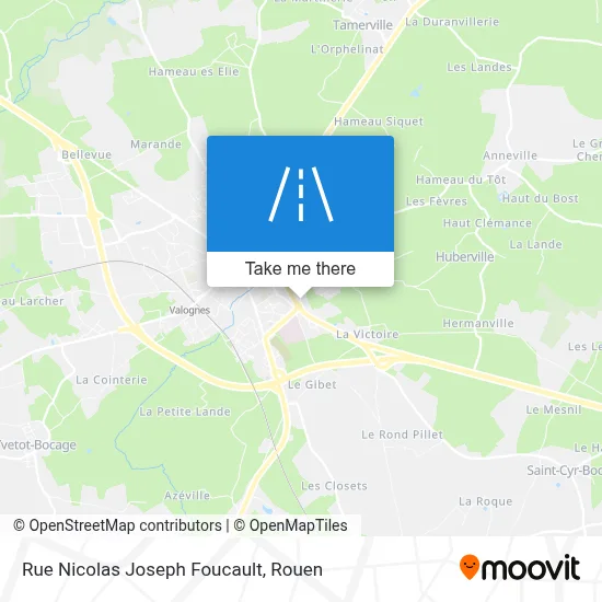 Rue Nicolas Joseph Foucault map