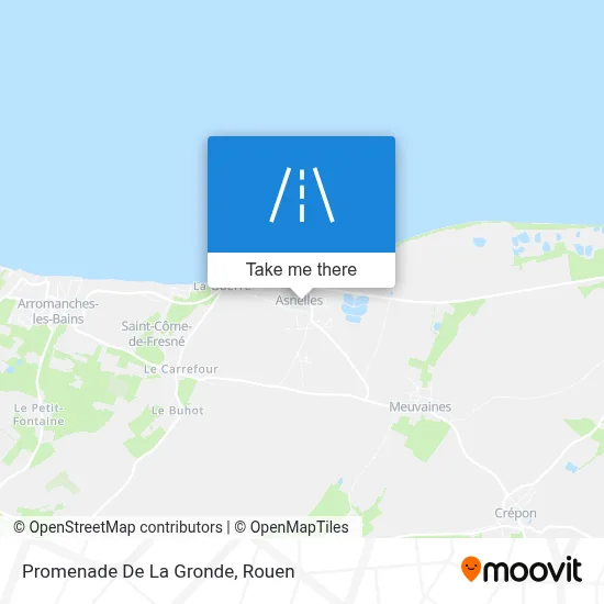 Promenade De La Gronde map