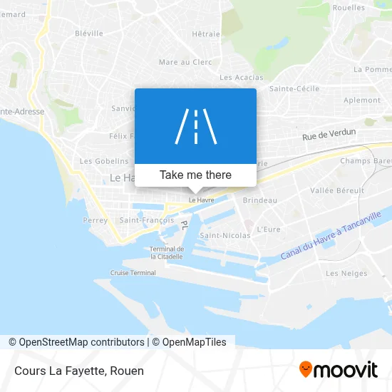 Cours La Fayette map