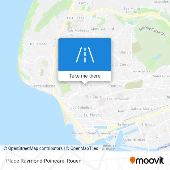 Place Raymond Poincaré map