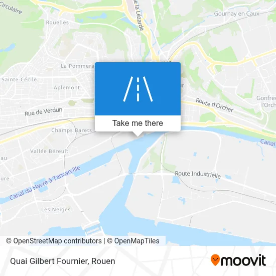 Quai Gilbert Fournier map