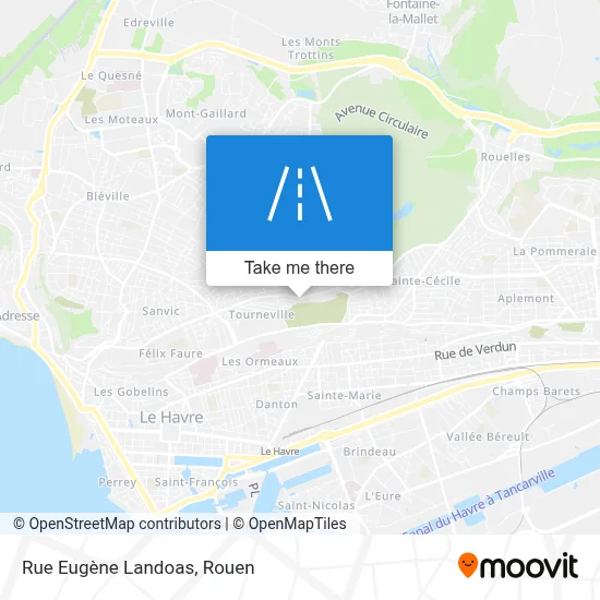 Rue Eugène Landoas map