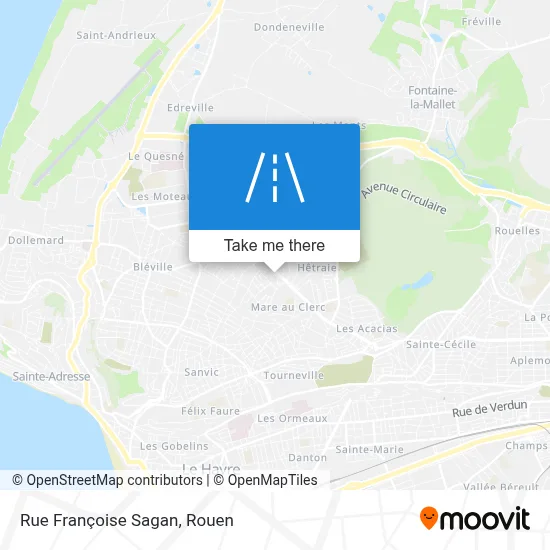 Rue Françoise Sagan map