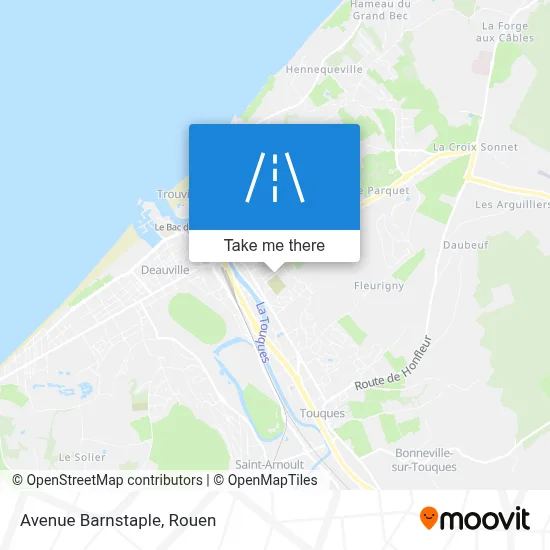 Avenue Barnstaple map