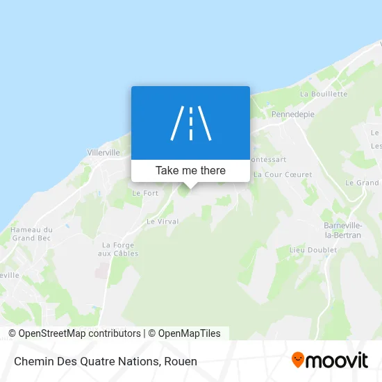 Chemin Des Quatre Nations map