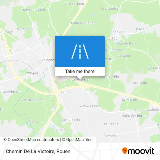 Chemin De La Victoire map