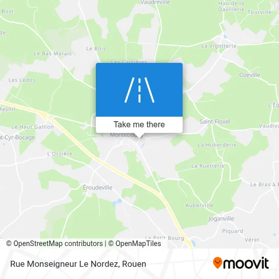Rue Monseigneur Le Nordez map