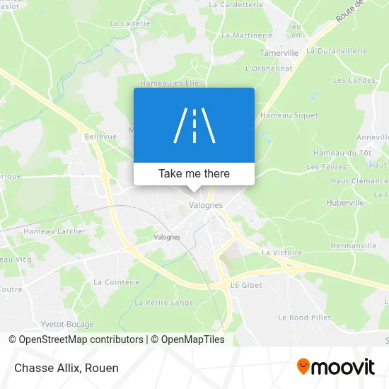 Chasse Allix map