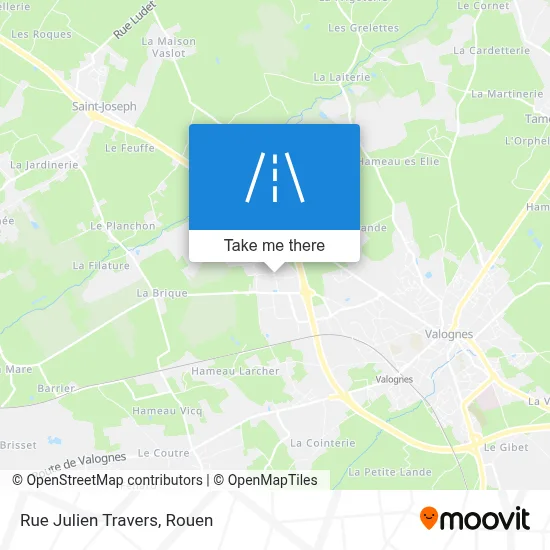 Rue Julien Travers map